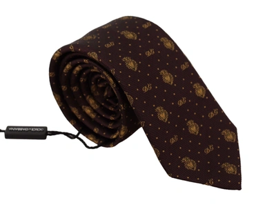 Dolce & Gabbana Black Heart Dg Logo Adjustable Tie