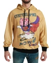 DOLCE & GABBANA DOLCE & GABBANA EXQUISITE GOLD HOODED COTTON MEN'S SWEATER