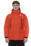 TOND TOND CHIC RED WATER-REPELLENT HOODED MEN'S JACKET