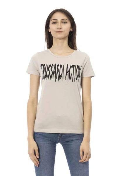 Trussardi Action Cotton Tops & Women's T-shirt In Beige