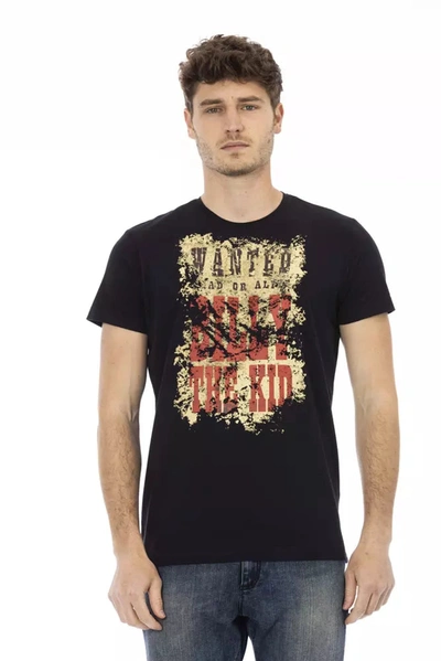 Trussardi Action Black Cotton T-shirt