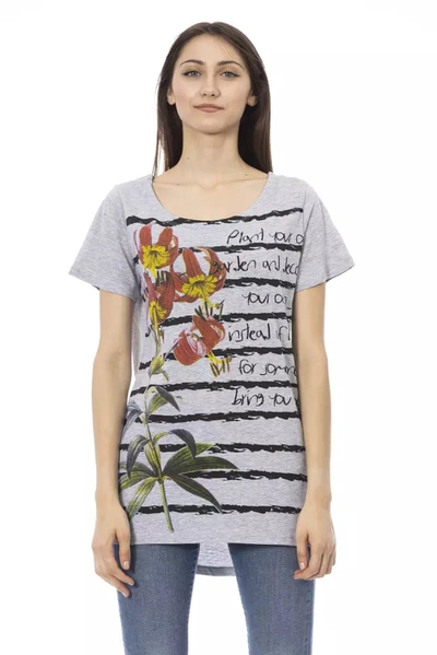 Trussardi Action Cotton Tops & Women's T-shirt In Gray