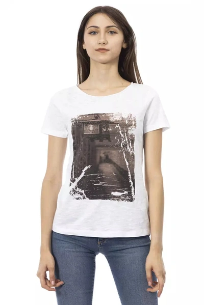 Trussardi Action Cotton Tops & Women's T-shirt In White