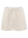 AUTRY AUTRY COTTON SHORTS WITH EMBROIDERED LOGO