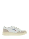 AUTRY AUTRY MEDALIST LOW LEATHER AND SUEDE SNEAKERS