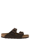 Birkenstock Arizona Soft Slide Sandal In Brown
