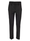 BRUNELLO CUCINELLI BRUNELLO CUCINELLI SLIM CIGARETTE TROUSERS IN STRETCH VIRGIN WOOL COVER UP WITH ANKLE SLIT