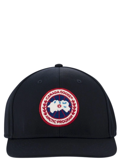 Canada Goose Adjustable Hat With Visor In Navy