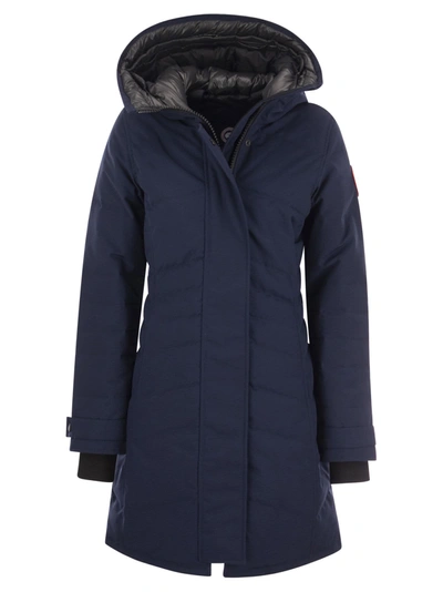 Canada Goose Lorette Padded Parka In Navy Blue