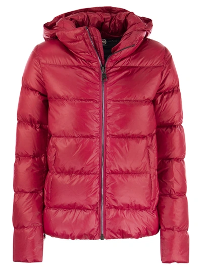 Colmar Down Jacket With Detachable Hood In Red