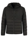 COLMAR COLMAR NEW WARRIOR HOODED DOWN JACKET IN DOUBLE FABRIC