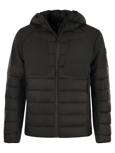 Colmar New Warrior - Hooded Down Jacket In Double Fabric In Dark Grey