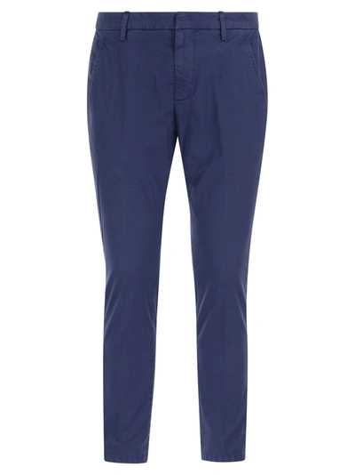 DONDUP DONDUP ALFREDO SLIM FIT COTTON TROUSERS