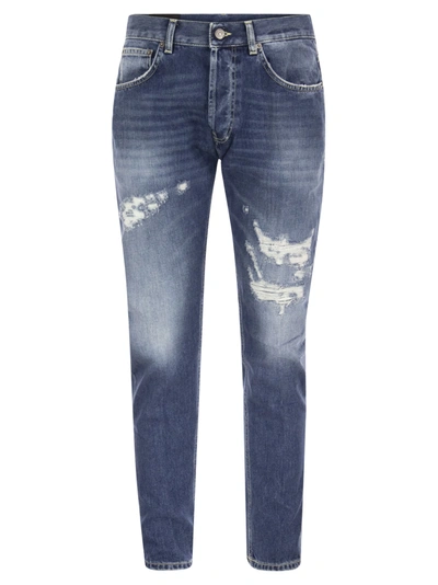 Dondup Dian - Stretch Eco Denim Carrot Jeans In Blue