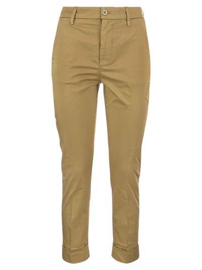 DONDUP DONDUP ERIN SLIM COTTON TROUSERS