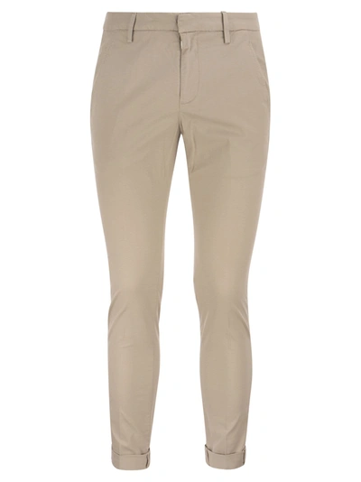 Dondup Gaubert Slim Trousers In Beige