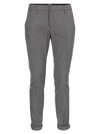 DONDUP DONDUP GAUBERT SLIM FIT TROUSERS IN GABARDINE