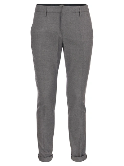 DONDUP DONDUP GAUBERT SLIM FIT TROUSERS IN GABARDINE