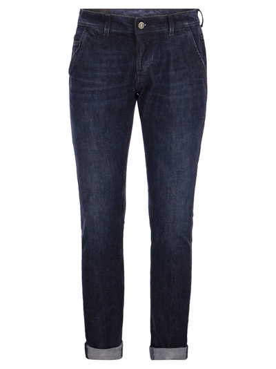 Dondup Konor - Skinny Fit Jeans In Dark Denim