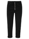 Dondup Woman Pants Black Size 31 Cotton, Elastomultiester, Elastane