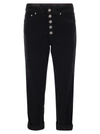 Dondup Woman Pants Black Size 31 Cotton, Elastomultiester, Elastane