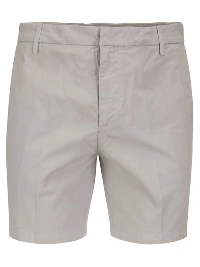 Dondup Manheim - Cotton Blend Shorts In White