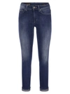 DONDUP DONDUP MONROE FIVE POCKET SKINNY FIT JEANS