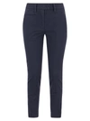 DONDUP DONDUP PERFECT SLIM FIT COTTON GABARDINE TROUSERS