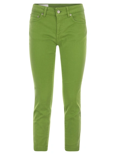 DONDUP DONDUP ROSE CROPPED STRETCH COTTON TROUSERS