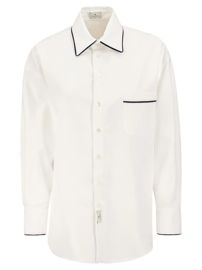 Etro Cotton Shirt In White