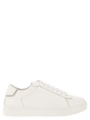 Fabiana Filippi Lace-up Leather Sneakers With Shiny Accents