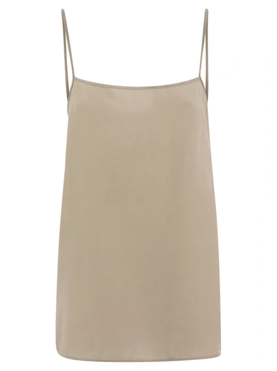 Fabiana Filippi Viscose Tank Top In Sand