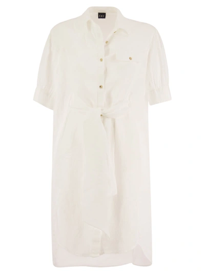 FAY FAY LINEN CHEMISIER DRESS