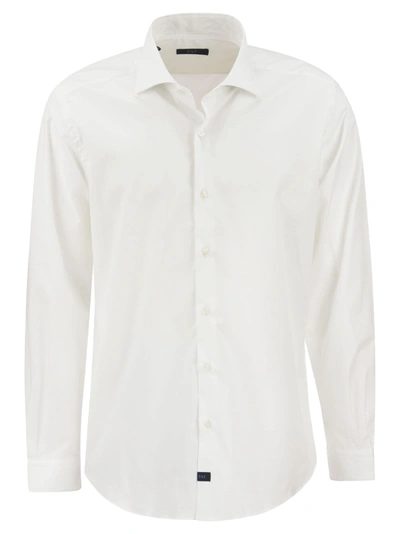 FAY FAY STRETCH FRENCH COLLAR SHIRT