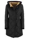 FAY FAY VIRGINIA QUILTED COAT WITH HOOD