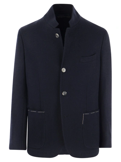 Fedeli Damon - Cashmere Blazer In Blue