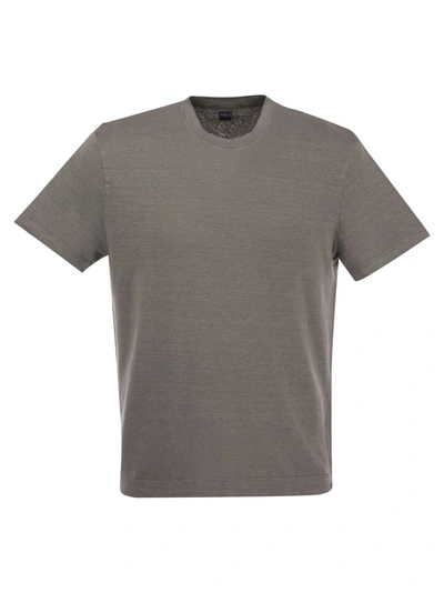 Fedeli Exreme - Linen Flex T-shirt In Grey