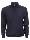 Fedeli Favonio - Zip Turtleneck Sweater In Cashmere
