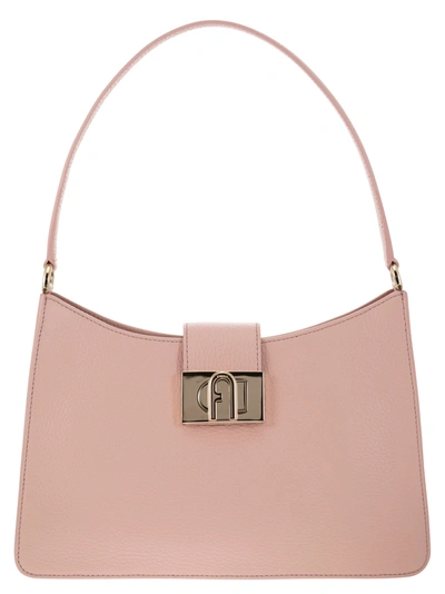 Furla 1927 Leather Shoulder Bag In Pink