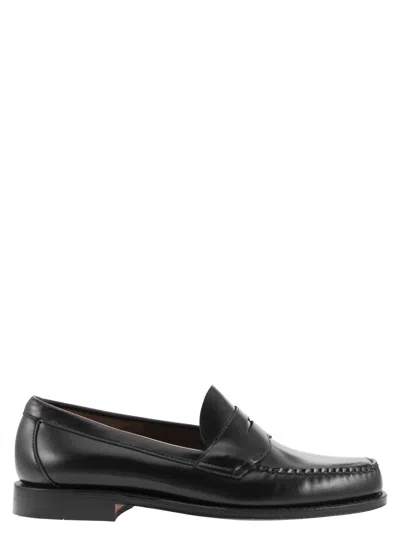G.h. Bass "weejun Larson Heritage" Loafers In Black
