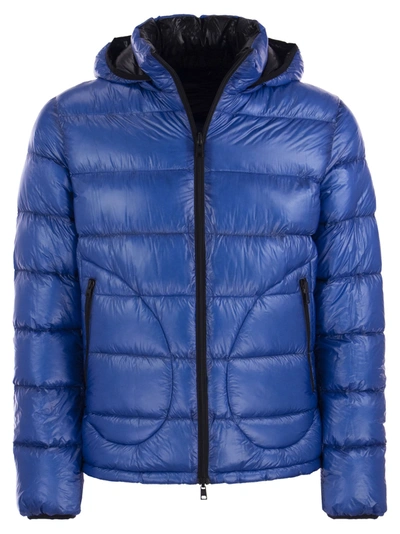 HERNO HERNO REVERSIBLE DOWN JACKET WITH HOOD