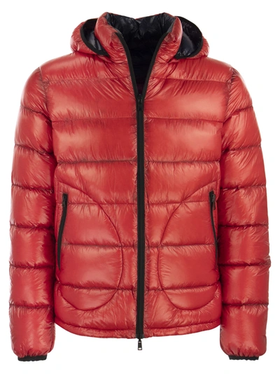 HERNO HERNO REVERSIBLE DOWN JACKET WITH HOOD