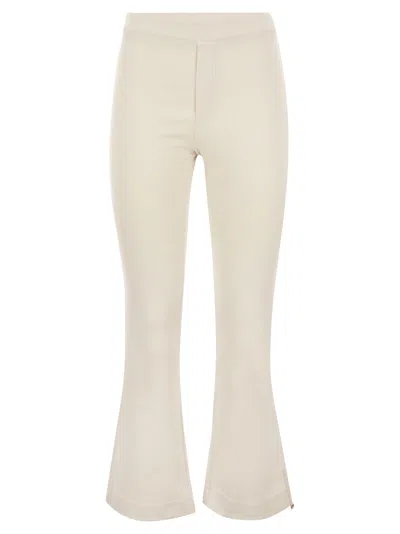 Herno Stretch Jersey Resort Trousers In Cream