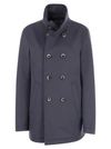 HERNO HERNO WOOL AND CASHMERE DOUBLE BREASTED COAT