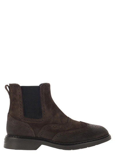 HOGAN HOGAN CHELSEA BOOT IN SUEDE