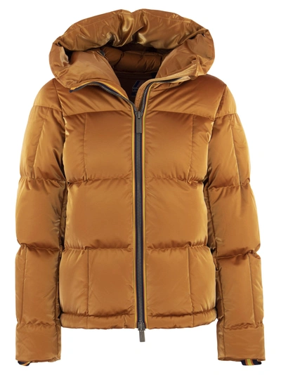 K-way Brielin - Hooded Down Jacket In Orange