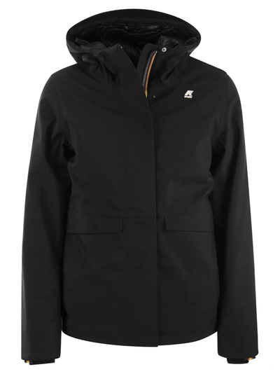 K-way Dorel Bonded - Hooded Jacket In Black
