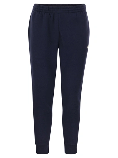 Lacoste Sports Pants In Organic Cotton Sweatshirt In Navy Blue