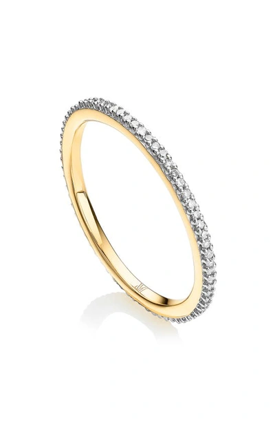 Monica Vinader Diamond Eternity Ring In Gold/ Diamond