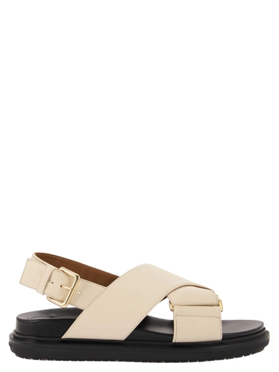 MARNI MARNI FUSSBETT LEATHER SANDAL